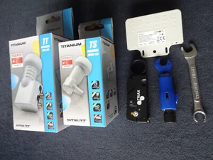 Satelliten universal LNB-single, twin u. spez. Werkzeug dazu - Bild 1 von 4