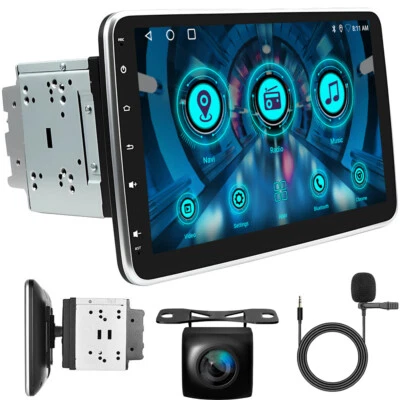 10.1'' Double 2 Din Car Radio Stereo Apple CarPlay Detachable Touch Screen 64GB - Image 1 of 4