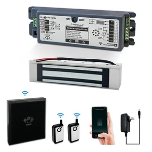 WiFi Access Control Magnetic Lock System with Wireless and Toucheless Switch - Picture 1 of 8