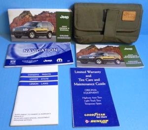 07 2007 Jeep Grand Cherokee owners manual with Navigation - Picture 1 of 1
