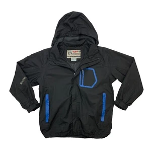 Killtec Level 2 Windbreaker Boys 10 Black Full Zip Hooded Lined Outdoor Jacket - Picture 1 of 10