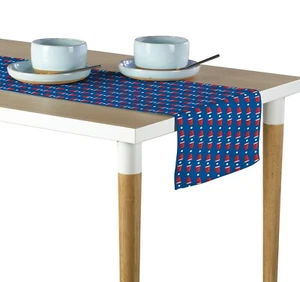 Blue Beer Pong Cups Table Runners - 12"x72" or 14"x108" - Picture 1 of 3