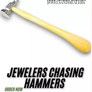 1.2” Domed Chasing Hammer for Jewelry & Metalwork-32mm Bowed Face-Jewelers Tool - Picture 1 of 3
