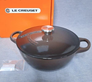 Zuppiera Le Creuset Marmite 18 cm 7 in 1,5 Qt Ganache Marrone Smaltata Ghisa - Foto 1 di 19