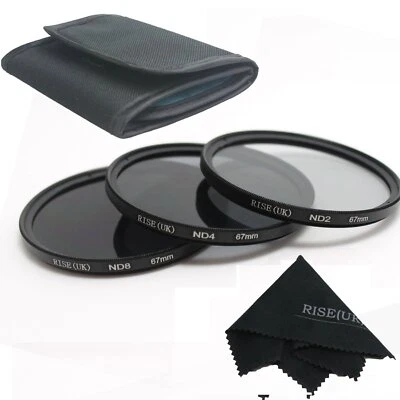 RISE(UK)72MM ND Neutral Density Filter Set ND2 ND4 ND8 for Canon Nikon  Lens fre - Image 1 of 4