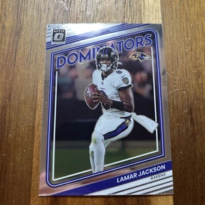LAMAR JACKSON 2022 DONRUSS OPTIC SP DOMINATORS - Picture 1 of 2