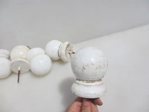 Wooden Finial Baluster Top Knob End Old Wood Funfair Circus Decoration - £7each - Picture 1 of 10