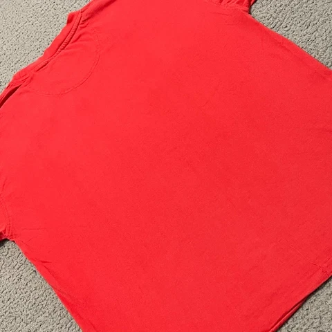 New Jersey Devils T Shirt Mens XL Red NHL Hockey Spellout Logo Long Sleeve Tee Cover