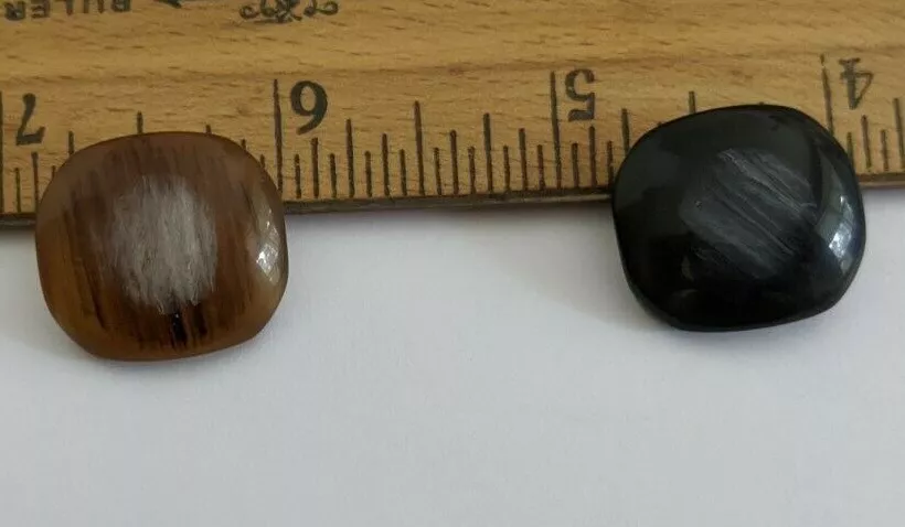 Round OVAL Squared Shank Button 19 mm 3/4 inches (pick color)     - Image 1 of 1