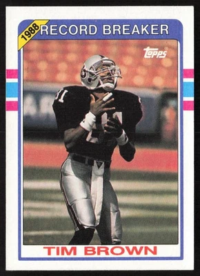 1989 Topps Tim Brown #2 Los Angeles Raiders - Image 1 of 2