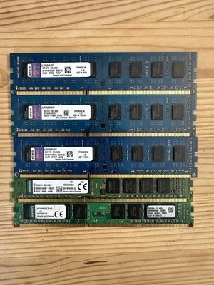 JOB LOT RAM 5pc x 4GB PC3/PC3L MIXED MODELS SERVER RAM - Image 1 of 3