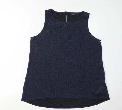 Marks and Spencer Women's Black Tank Top Size 10 — 第 1/4 张图片