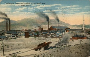 El Paso,TX The Largest Customs Smelter In The Southwest Texas Postcard - Picture 1 of 2