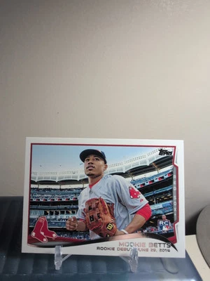 MOOKIE BETT 2014 Topps Rookie Debut: June 29, 2014 RC #US-301 RED SOX/DODGERS - Image 1 of 4