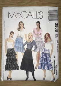 Faldas forradas McCalls 3868 patrón de costura Misses’ 5 estilos tallas 4 - 10 sin cortar, FF - Imagen 1 de 3
