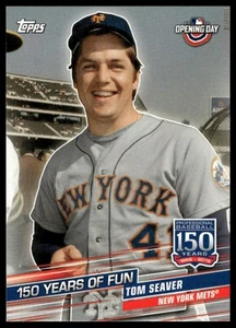 2019 Topps Opening Day #YOF-13 Tom Seaver 150 Years of Fun New York Mets - Picture 1 of 2