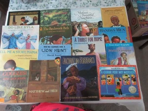 15 AFRICAN AMERICAN Childrens Picture Books BLACK HISTORY Teacher AR CALDECOTT - Foto 1 di 5