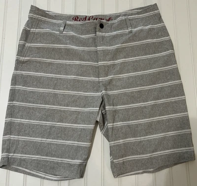 Шорты мужские Red Camel серые белые плоские спереди китайские полиэстер и спандекс - Изображение 1 из 4