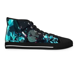 Women High Top Sneakers Shoes Footwear demon slayer anime manga fan art - Picture 1 of 17