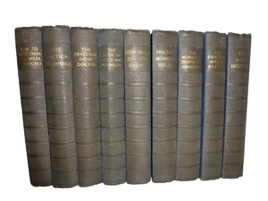 9 Odhams Press Vintage Hardback Practical Advice Book Set inc Keep Fit, Home Doc - Picture 1 of 16