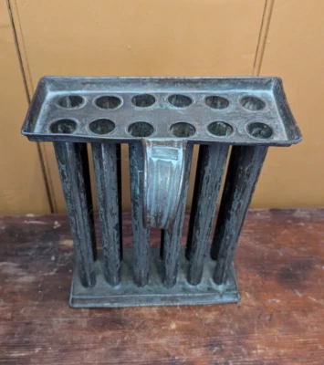 Early Primitive Large 12 Tube Tin Candle Mold Antique Candlestick Maker EUC - Image 1 of 4