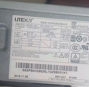 Liteon Lenovo Thinkcentre M70S G3 210W Desktop Netzteil PA-2221-3 00PC775 - Bild 1 von 1