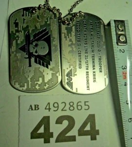 Warhammer 40k Imperial Guard Astra Militarum Death Korps Krieg Dog Tag rare W424 - Picture 1 of 5