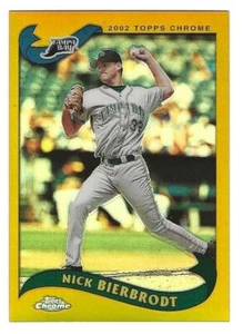 2002 Topps Chrome Gold Refractor #572 Nick Bierbrodt Tampa Bay Devil Rays $2.50 - Picture 1 of 1