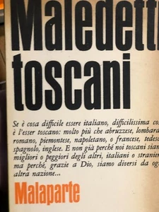 1967 CURZIO MALAPARTE - MALEDETTI TOSCANI - 1 EDIZIONE VALLECCHI - Foto 1 di 1