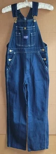 Big Smith Dark Blue Denim Overalls Jeans Youth 12 Unisex  - Picture 1 of 9