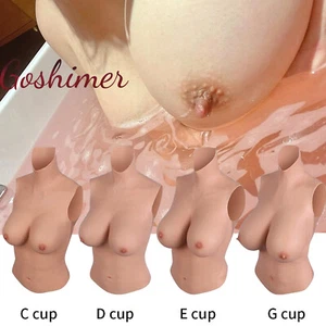C-G Cup For Crossdresser Realistic Silicone Breast Forms Breast Plate Fake Boobs - Picture 1 of 23