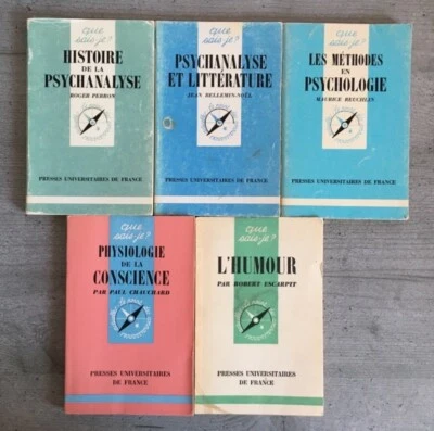 Lot 5 livres Que sais-je ? : Psychologie, Physiologie, Humour - Photo 1/4
