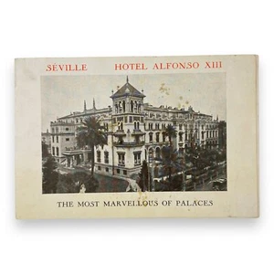 1930 Palace Hotel Alfonso XIII Seville Spain Menu and Room Rates Tarif Sheet - Picture 1 of 5