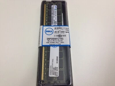 DELL SNP20D6FC/16G 16GB 2Rx4 PC3L-12800R-11-13-E2 Server Speicher NEU OVP - Bild 1 von 3