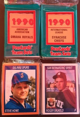 1990 ProCards OMAHA ROYALS Minor League UNOPENED Team Set B2025110 - Image 1 of 4