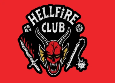 HellFire Club Sticker - Stranger Things - High Quality Photo Vinyl - easy peel