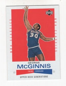 2002-03 UD GENERATIONS NBA CLASSICS GEORGE McGINNIS PHILADELPHIA 76ERS #122 - Picture 1 of 10