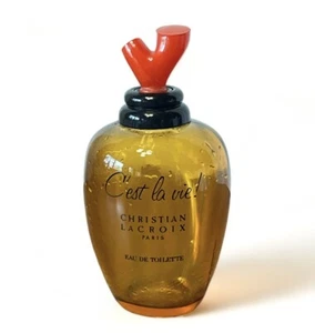 Vtg Christian Lacroix C'est la vie! Eau De Toilette Paris Human Heart Empty - Picture 1 of 6