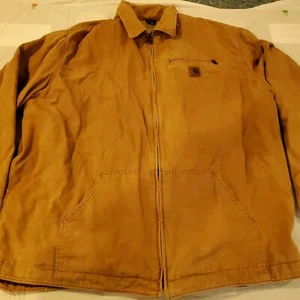 Carhartt J169 Brown Hamilton Jacket Size 2XL Canvas - Picture 1 of 7