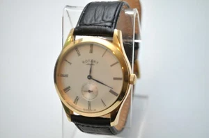 ROTARY GS02413/01 Swiss Rose Gold Quartz 50m WR Dress Watch MINT in Box - Picture 1 of 5