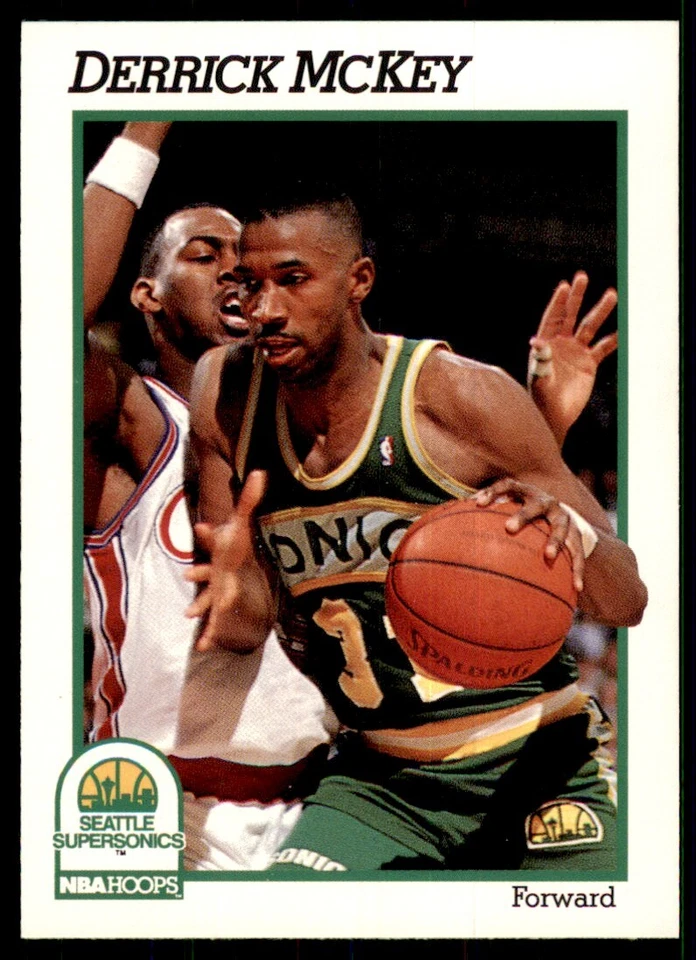 1991-92 Hoops Derrick McKey Seattle SuperSonics #201 - Image 1 of 2