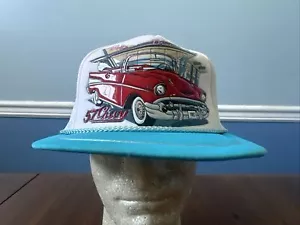 Bobs Diner 57 Chevy Trucker Baseball Snapback Hat Vintage - Picture 1 of 7