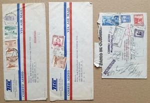 Colombia Three Letters to USA #9172 - Picture 1 of 5