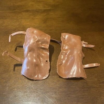 Vintage 1960’s Marx Johnny West Horse Brown Chaps Replacement Part Thunderbolt - Imagem 1 de 4