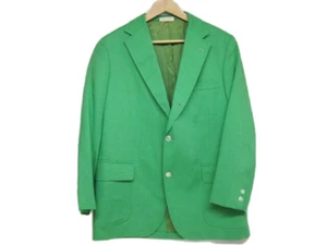 Vintage Brooks Brothers Brookslinen Spring Green 3 roll 2 Linen Blazer 41R - Picture 1 of 11