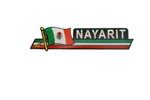 Adesivo paraurti Nayarit / adesivo bandiera / adesivo paraurti ""3 x 11 3/4 - Foto 1 di 1