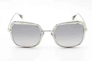 New OMEGA OM0017-H 18C Silver Metal Frame Grey Gradient Tint Lens Sunglasses - Picture 1 of 2