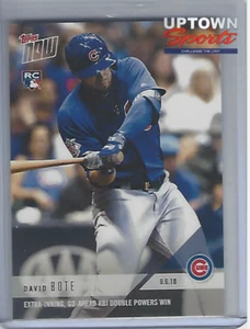 2018 Topps Now # 695-David Bote-Extra-inning, Go-Ahead RBI Double Powers Win - Picture 1 of 2