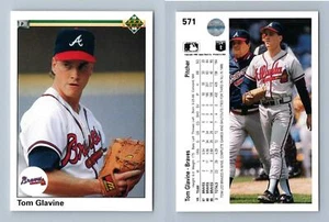 Tom Glavine - Braves #571 Upper Deck 1990 Baseball Trading Card - Picture 1 of 1