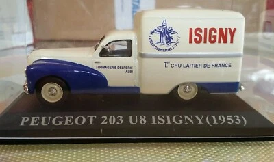 Modellino PEUGEOT 203 U8 ISIGNY 1953 scala 1/43 + TECA  - Immagine 1 di 4